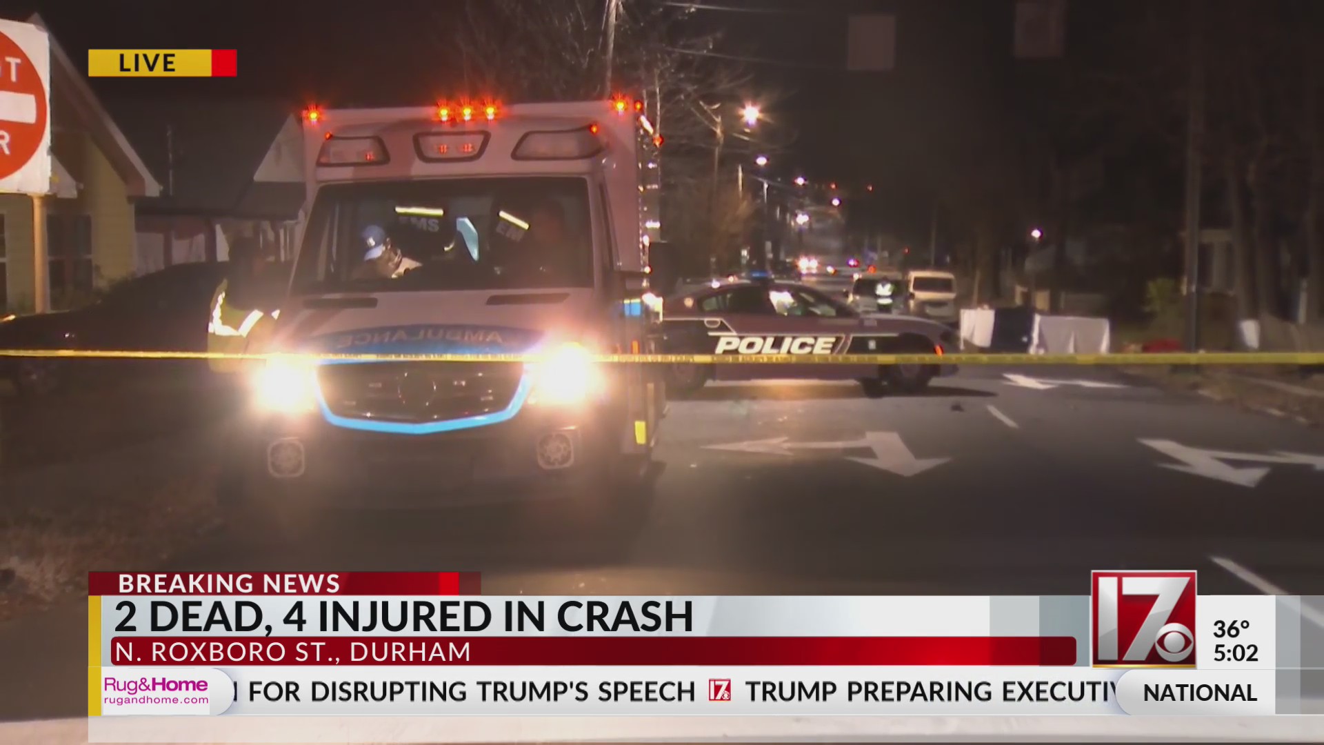 2 dead, 4 injured in crash in north Durham: Police – CBS17.com