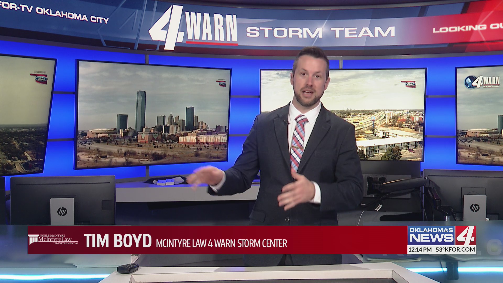 Windy and seasonable today as a cold front sweeps across the state ...