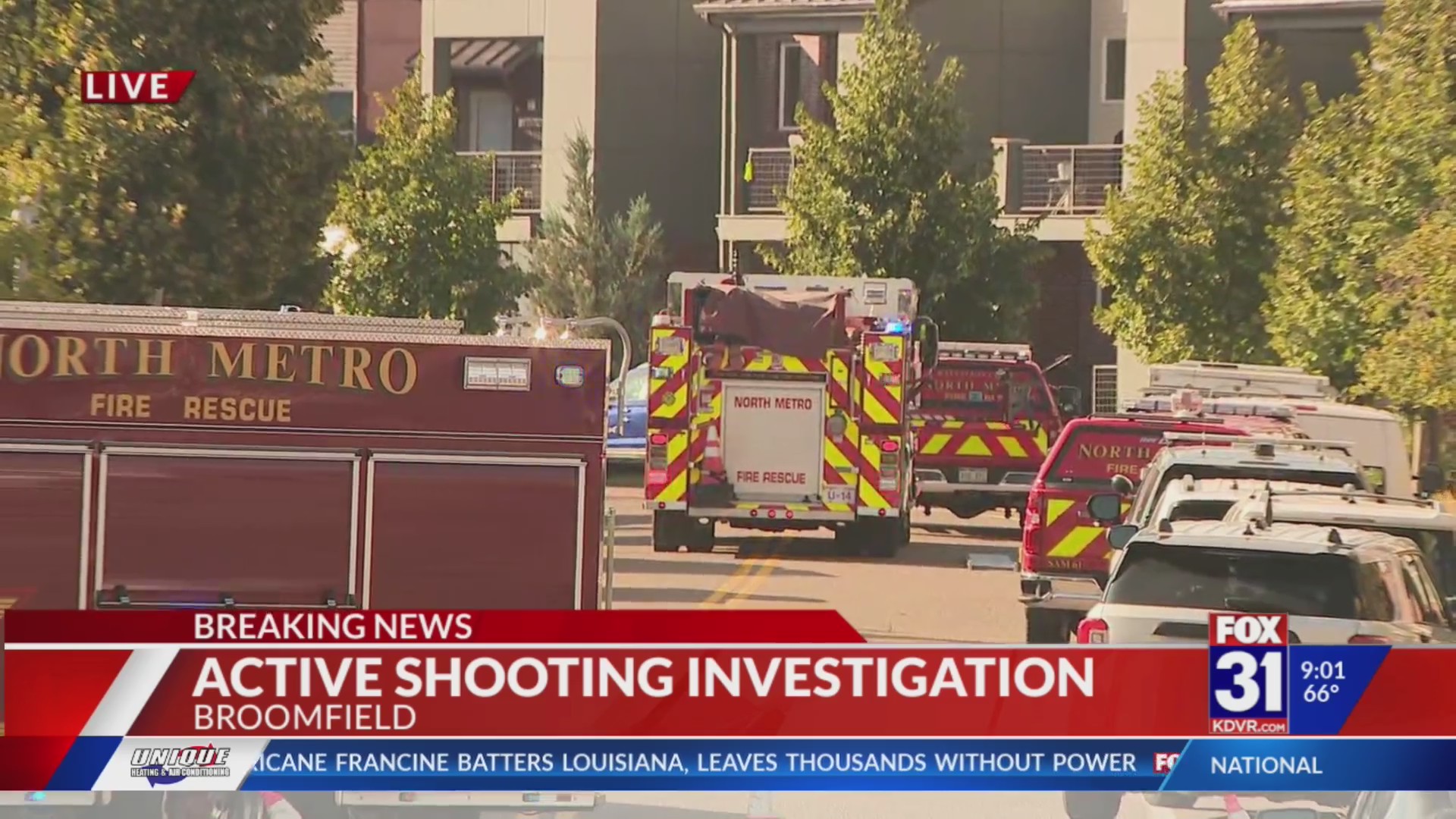 Broomfield police respond to ‘active shooting’ at apartment – FOX31 Denver