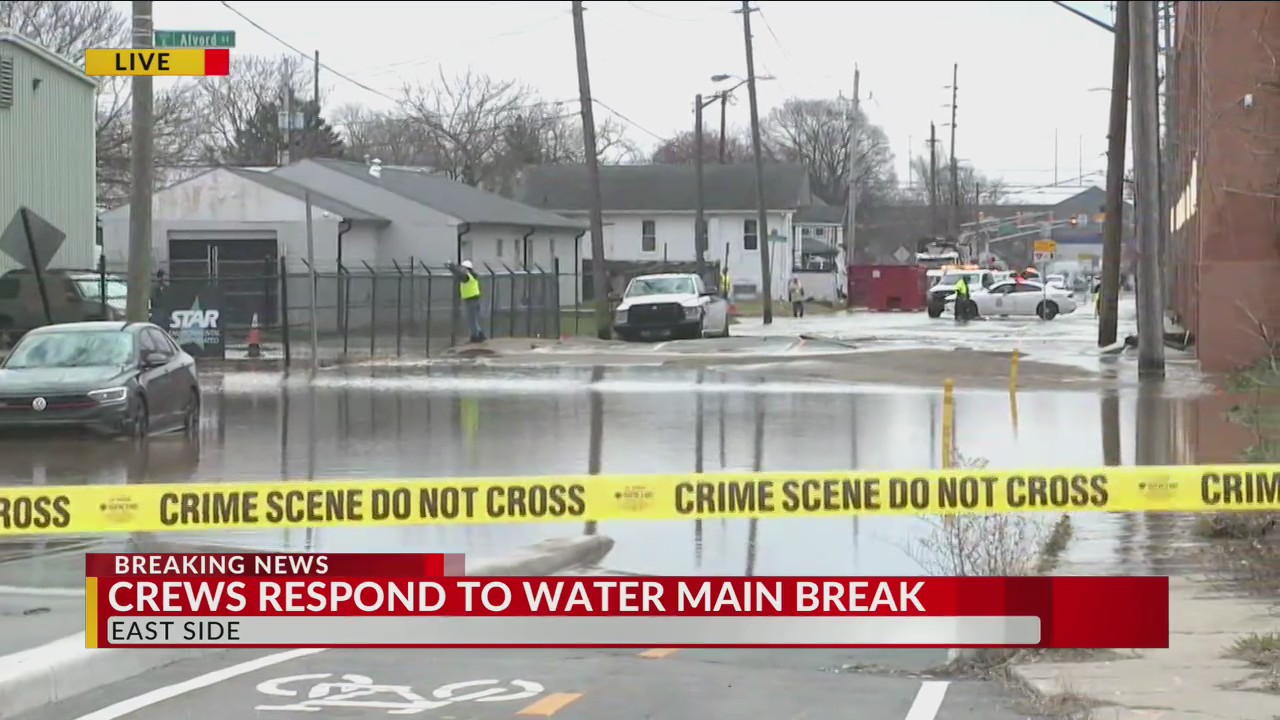 Crews respond to water main break on east side – Fox 59