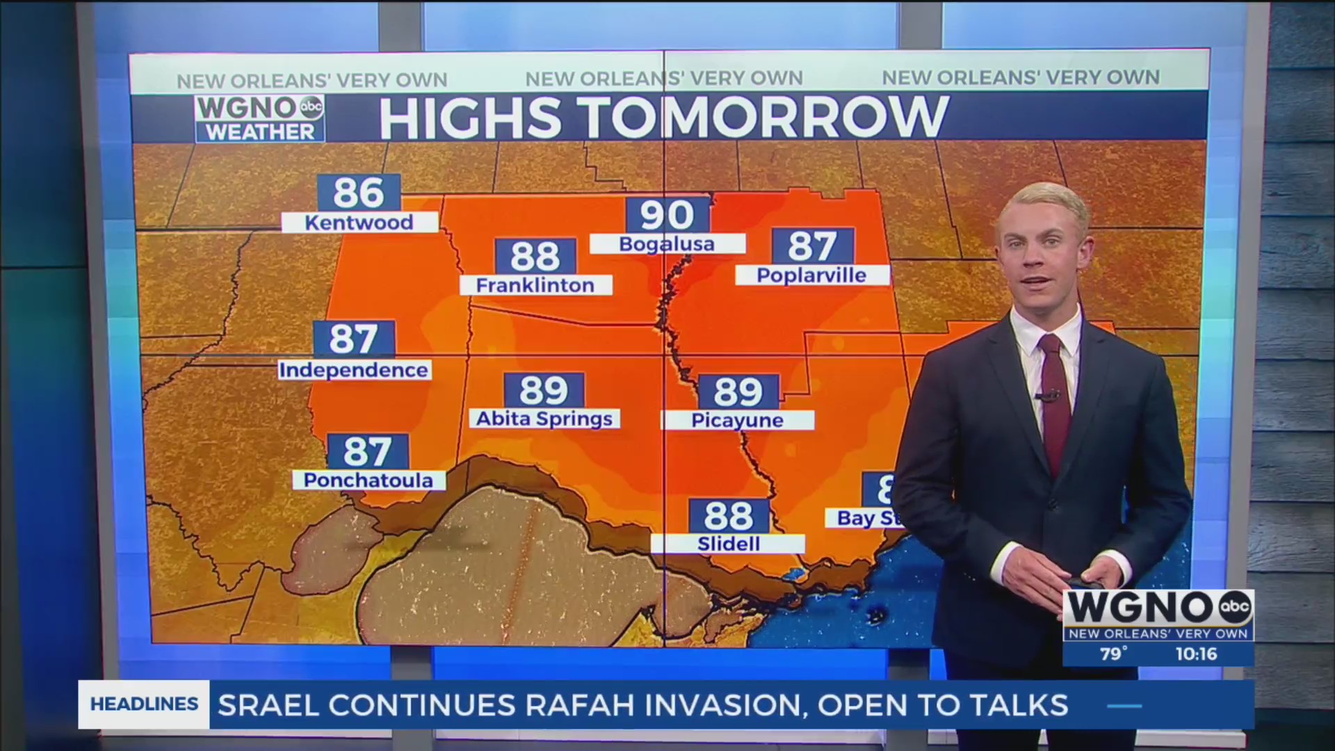 Temperatures climb into the 90s for New Orleans before weekend cold ...