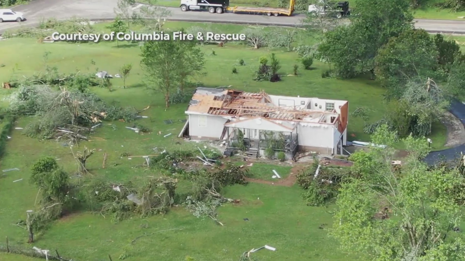 Aerial photos show extent of storm damage in Maury County – WKRN News 2