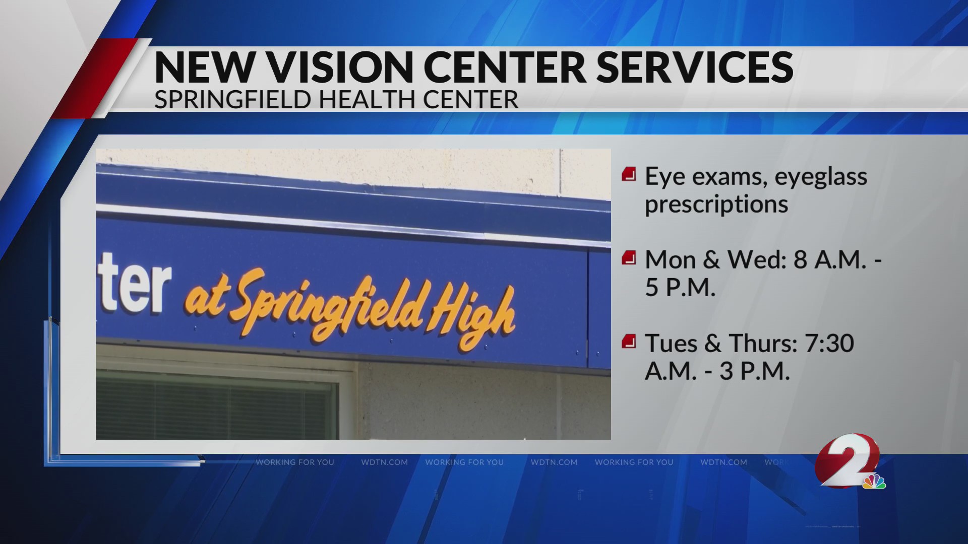 Springfield Health Department Springfield Health Services begins new vision services – WDTN.com