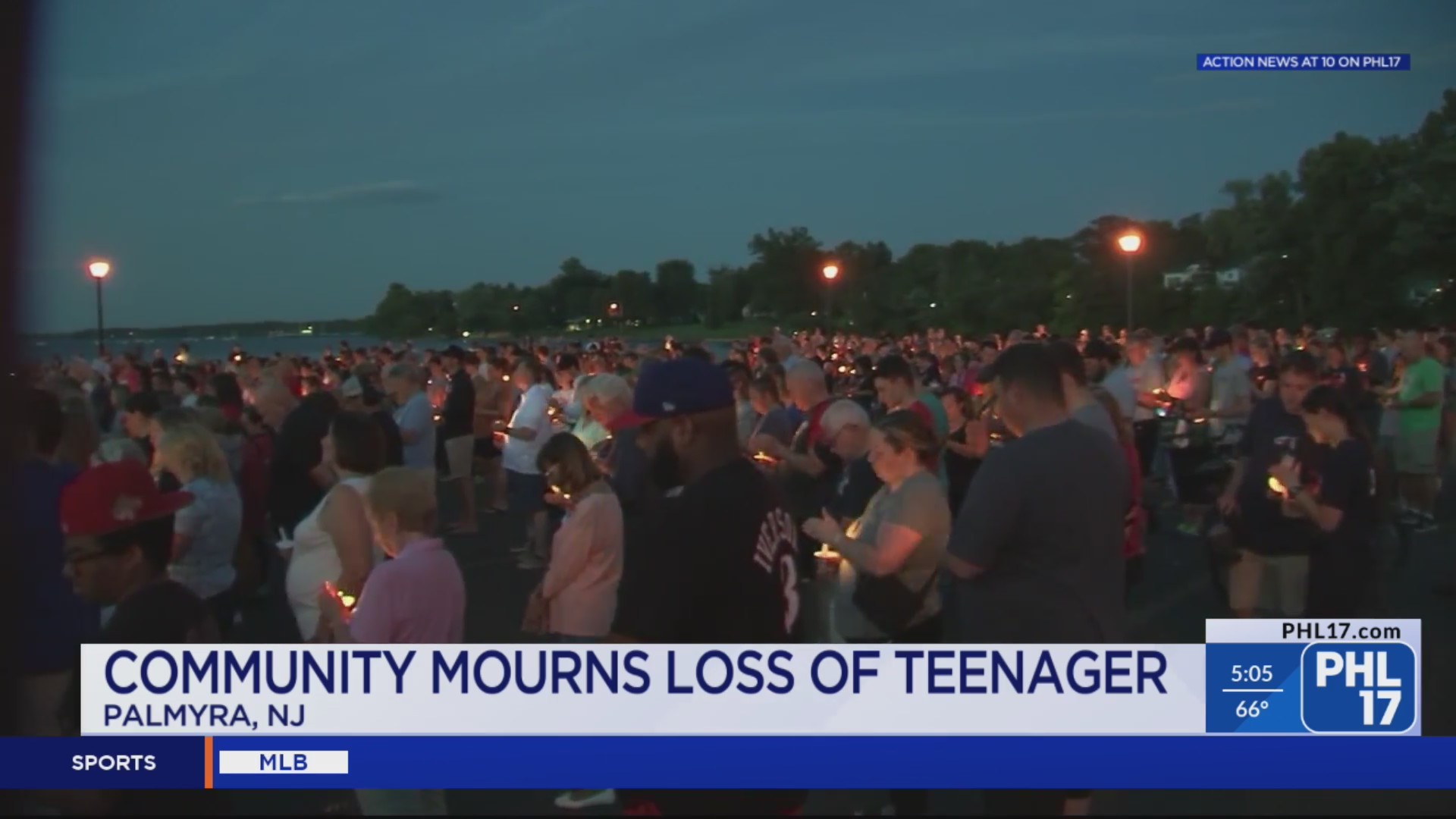 Vigil held for teen killed in train accident in Palmyra – PHL17.com