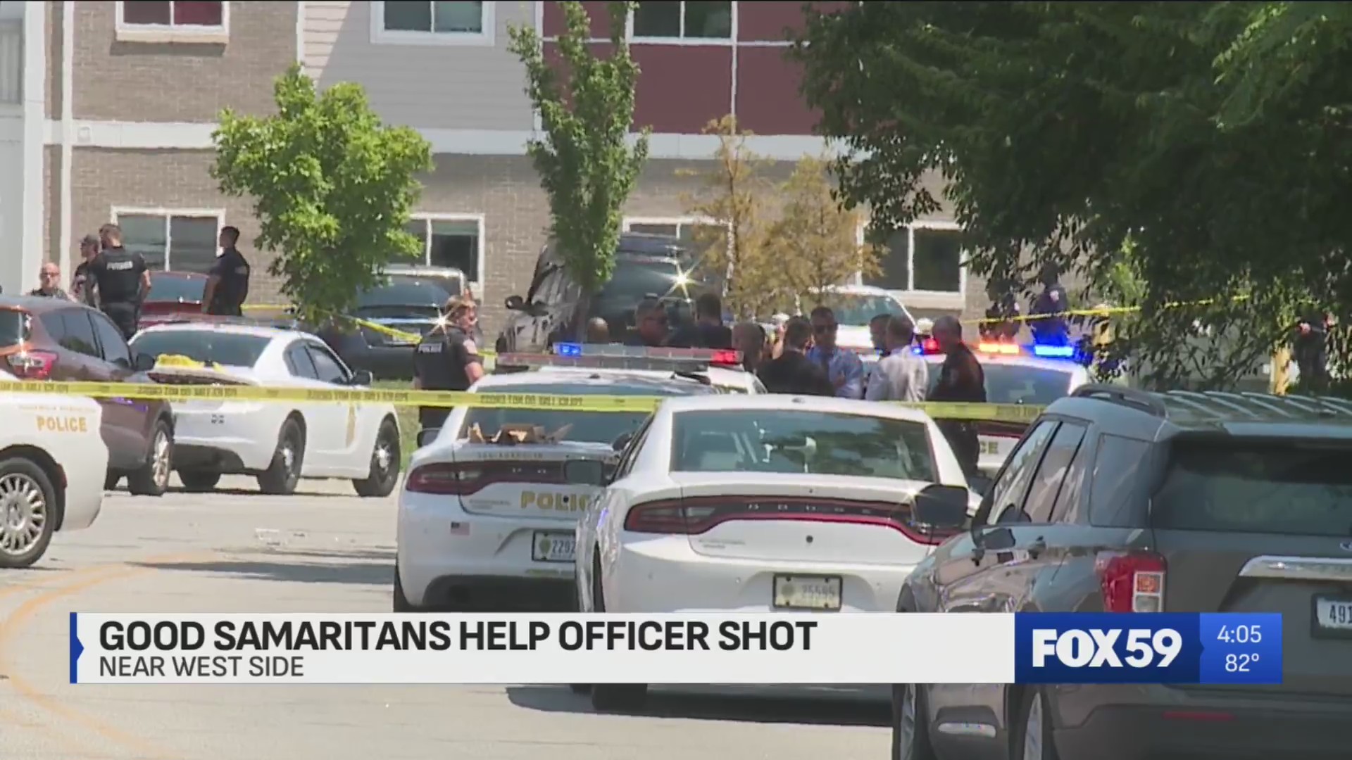 Good samaritans help IMPD officer after shooting – Fox 59