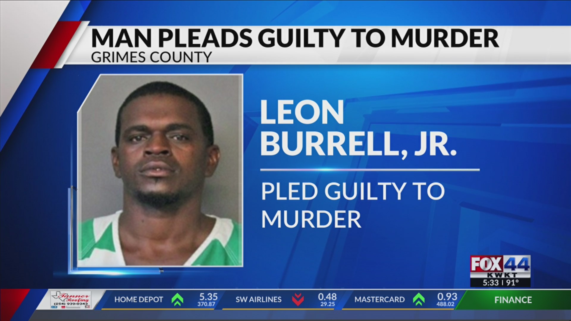 Man gets 35 years in prison after pleading guilty to murder – KWKT – FOX 44
