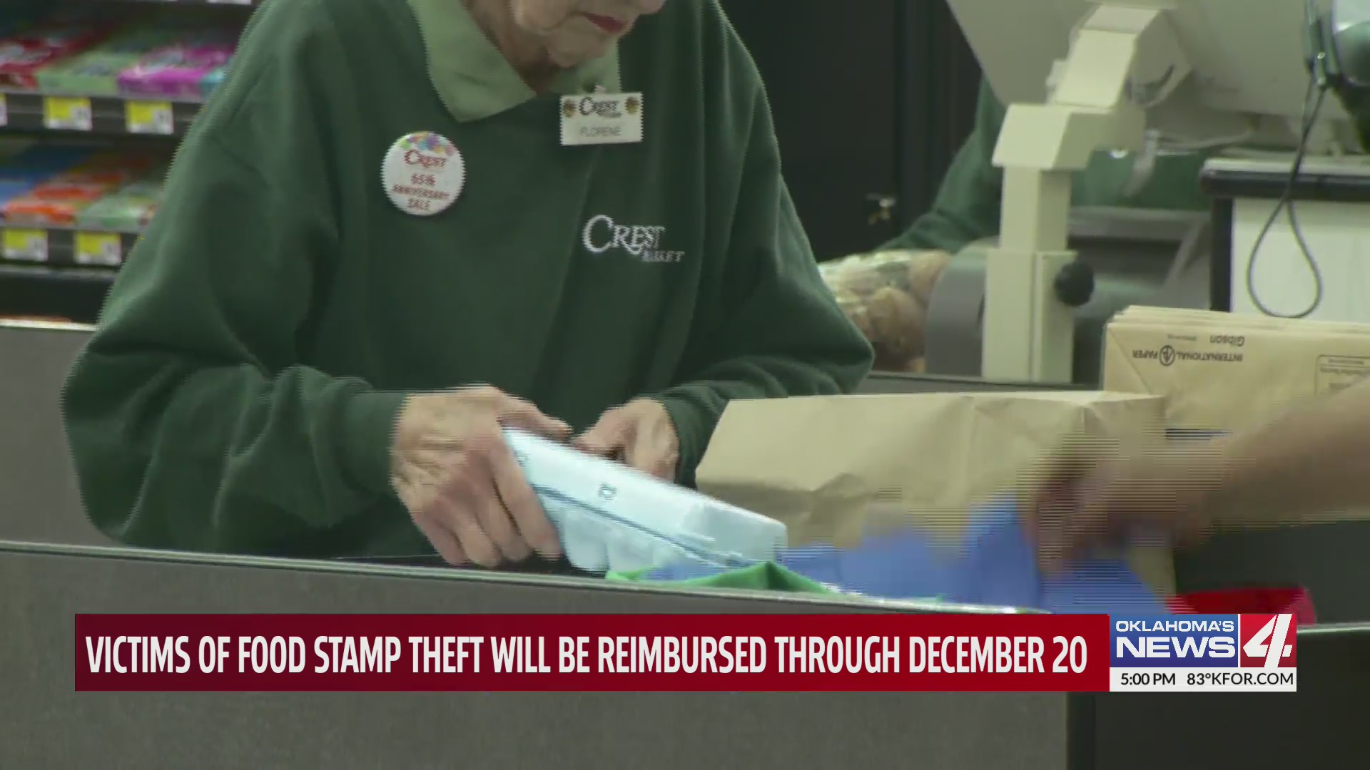 Victims of food stamp theft will be reimbursed through December 20