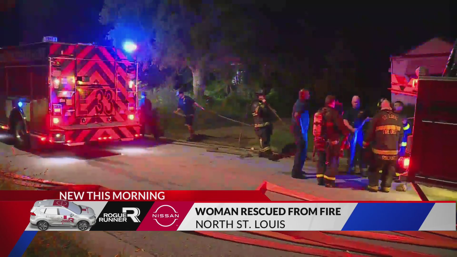 Woman rescued from burning home in north St. Louis – FOX 2