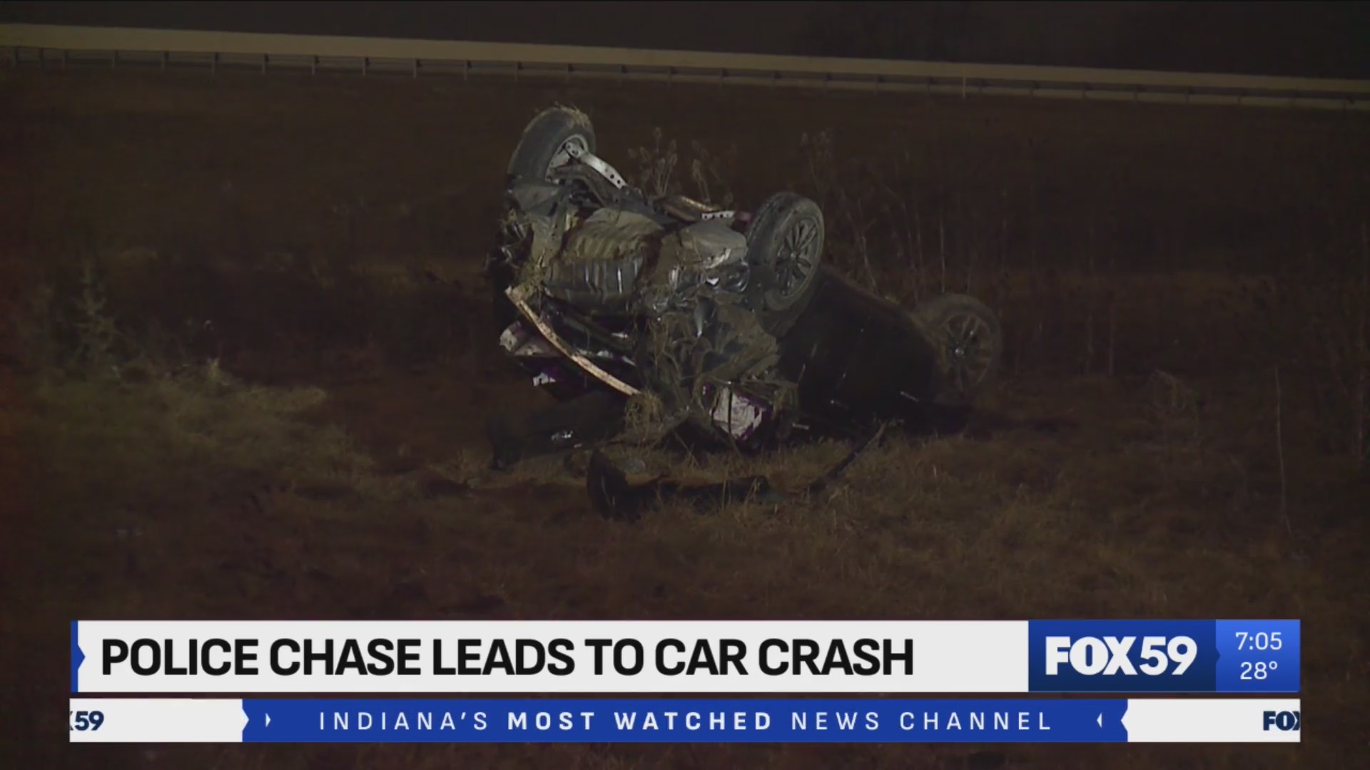 2 injured after police pursuit, crash on north side – Fox 59
