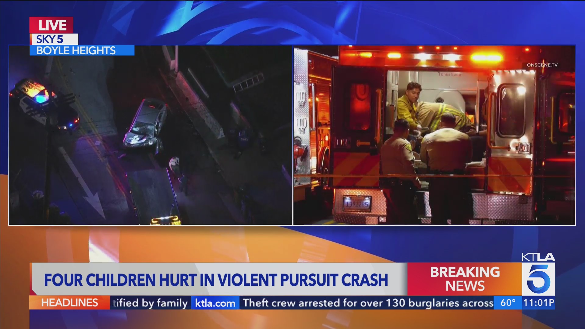 4 teens hospitalized after stolen car pursuit crash in Boyle Heights – KTLA