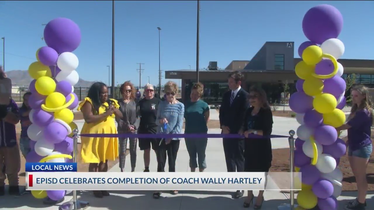 Ribboncutting ceremony celebrates completion of Coach Wally Hartley PK