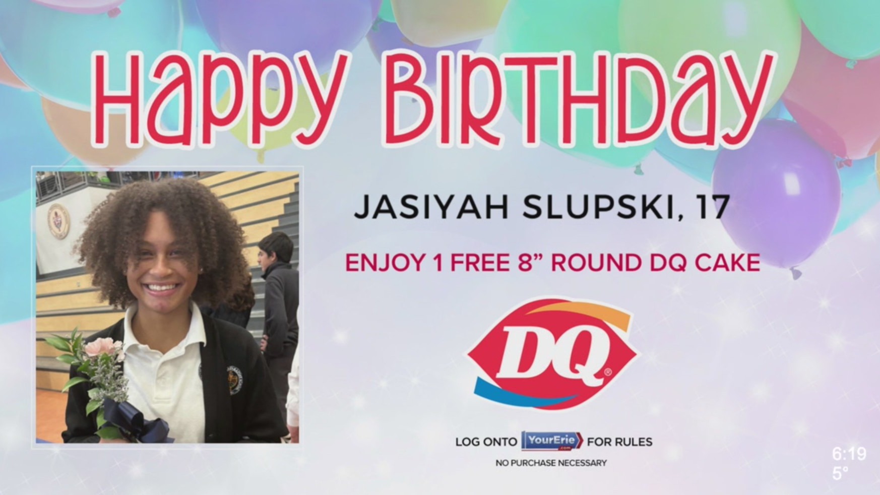 Birthdays, Jasiyah Slupski, 17 – WJET/WFXP/YourErie.com
