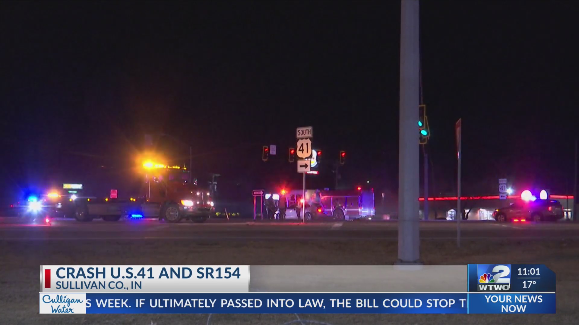 Motor vehicle accident shuts down multiple lanes of Highway 41 ...