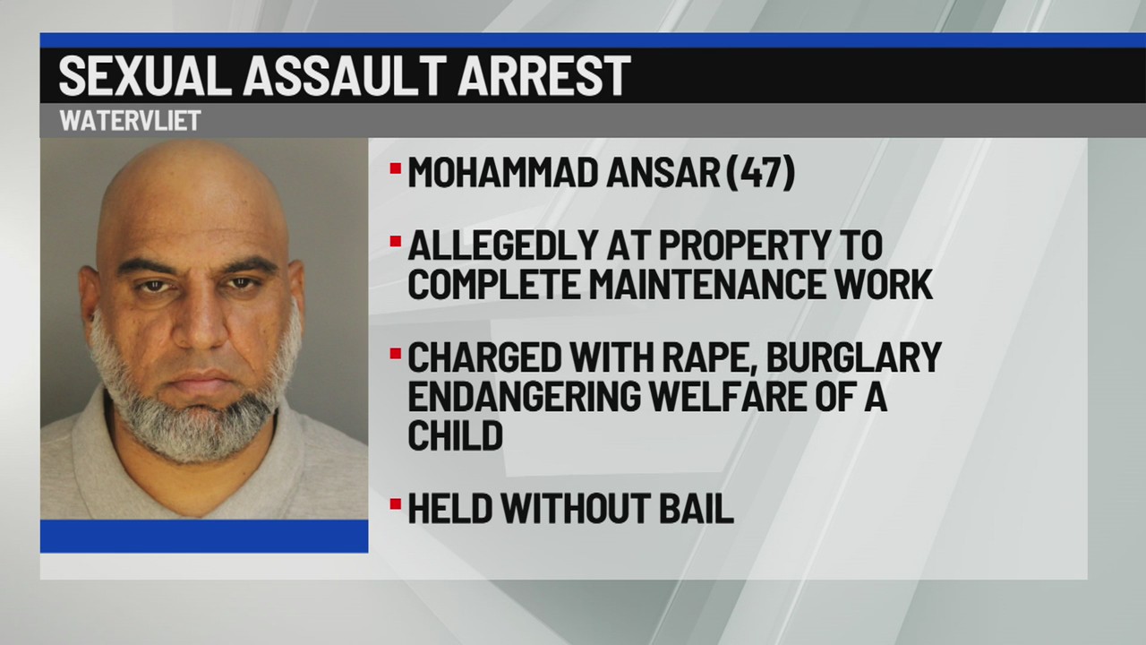 Man arrested after sexual assault in Watervliet – NEWS10 ABC
