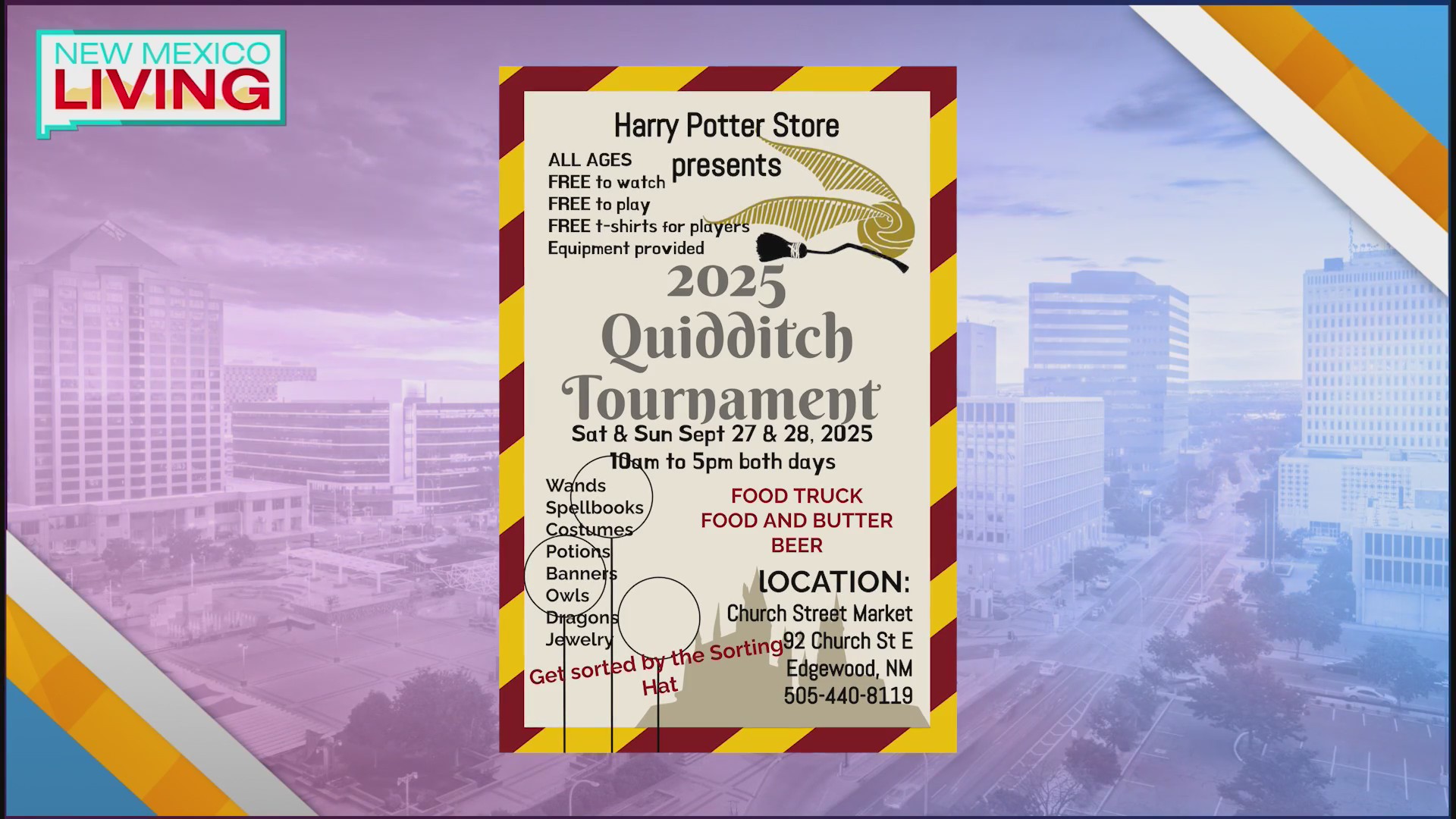 Church Street Market hosts Harry Potter themed event, quidditch