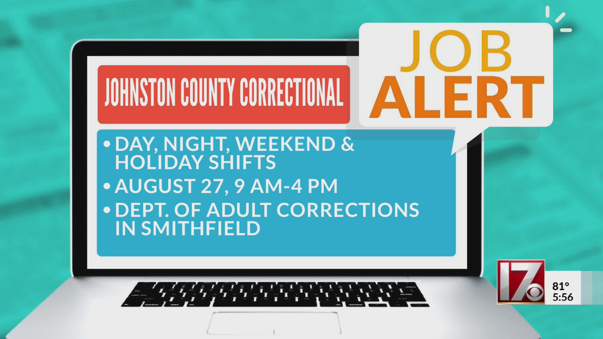 Johnston Correctional Institution set to host hiring event for more officers, image size:1920x1080