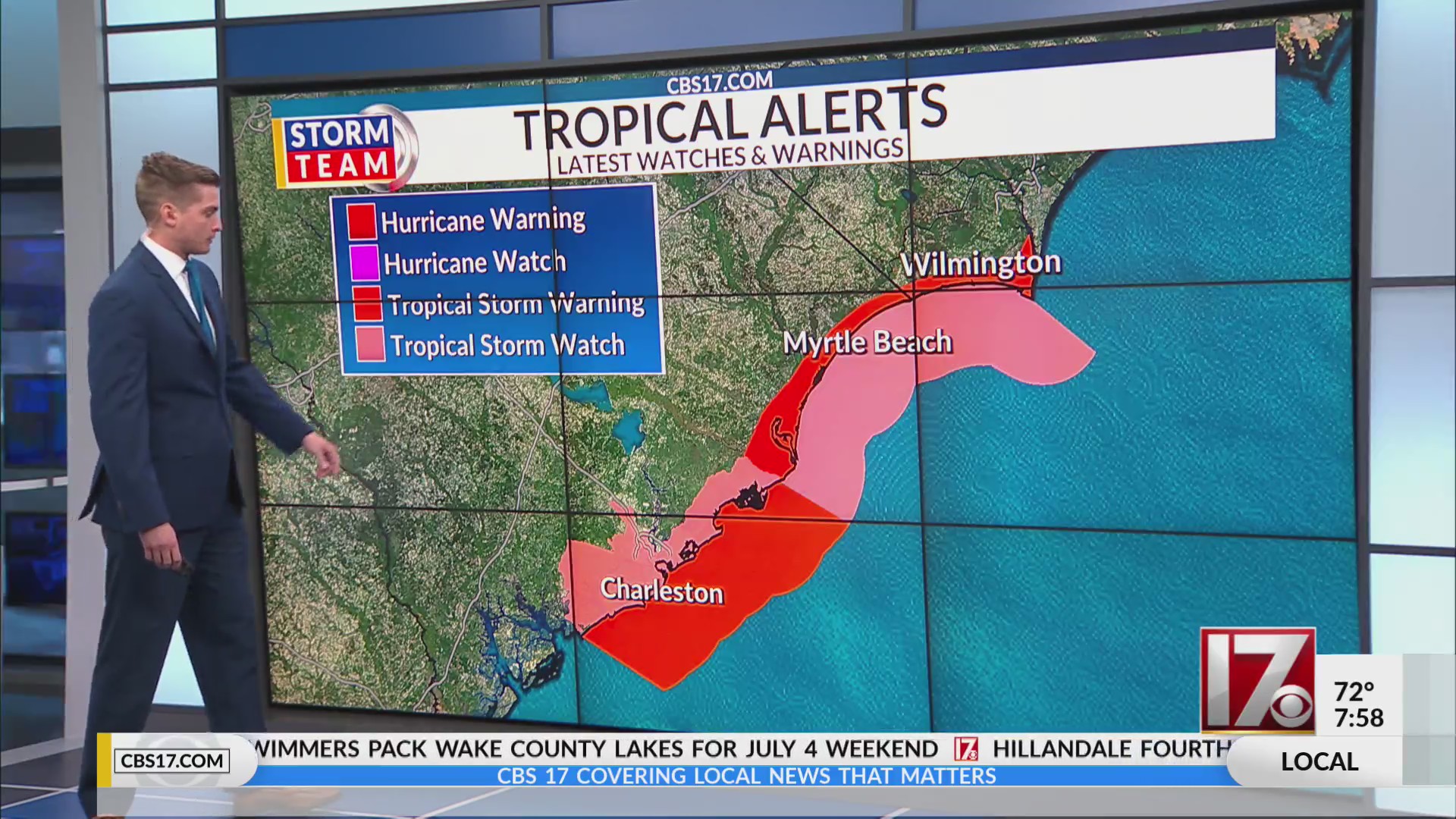 TS Chantal has formed, NHC issues Tropical Storm Warning – CBS17.com