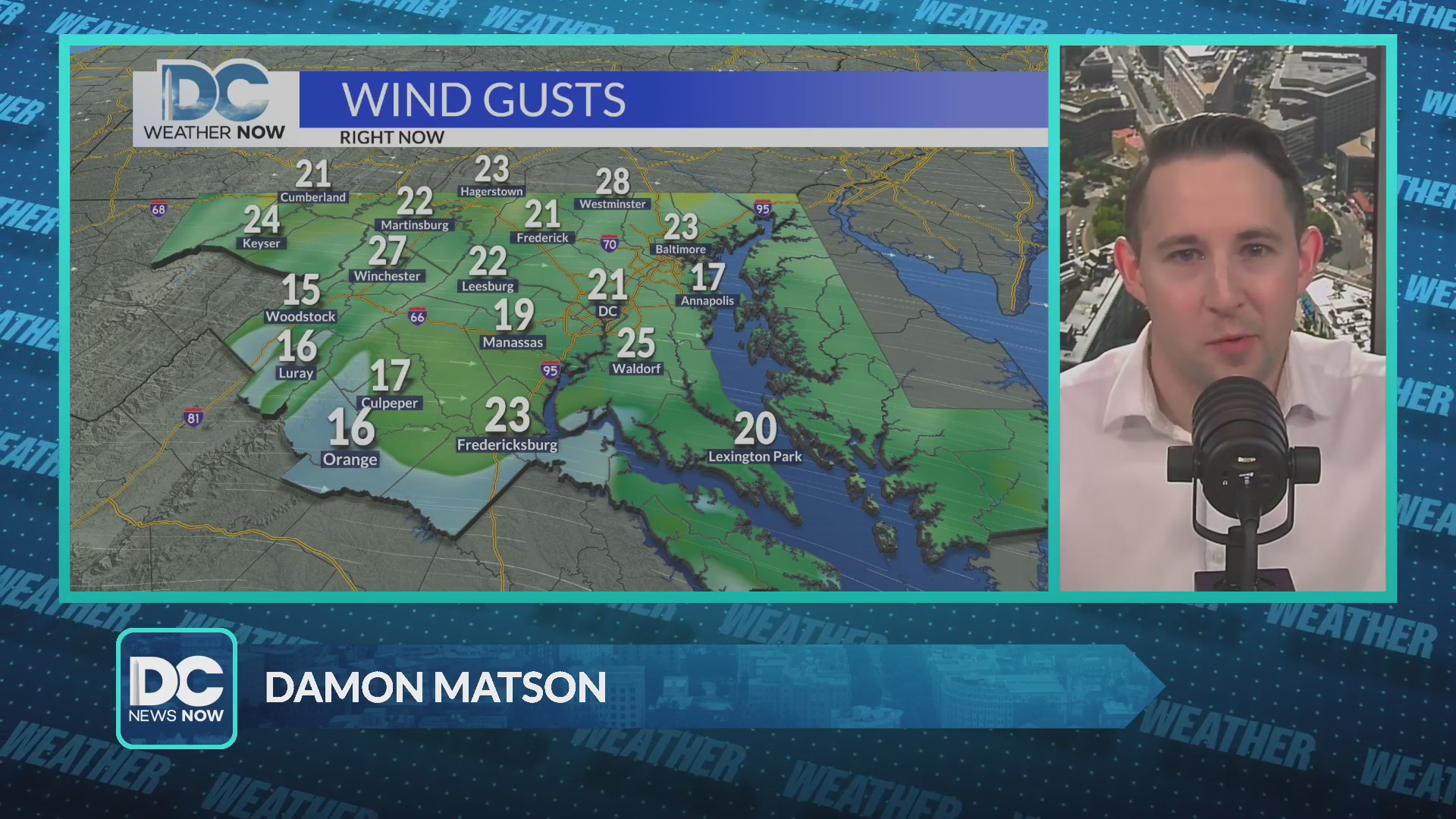 Breezy but still warming up through Wednesday – DC News Now | DC ...