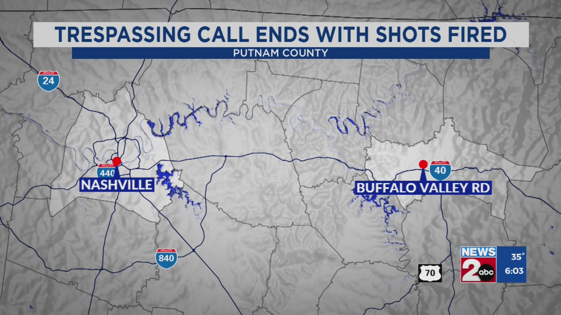 Trespassing call ends with shots fired in Putnam County – WKRN News 2