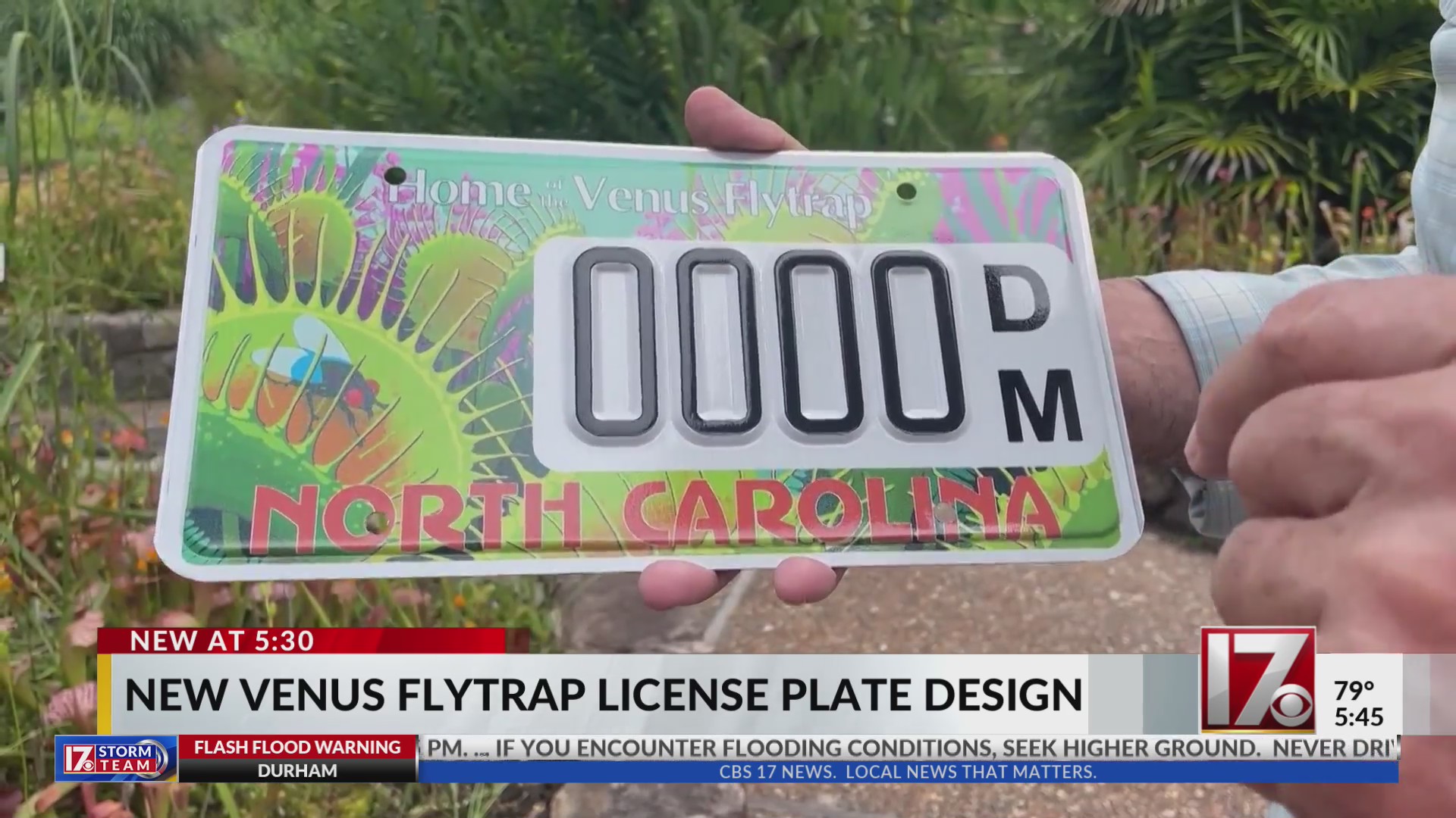 NC’s new ‘Home of the Venus Flytrap’ license plate to honor native