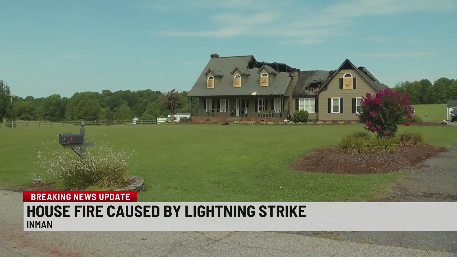 Spartanburg Co. house fire caused by lightning, officials say – WSPA 7NEWS
