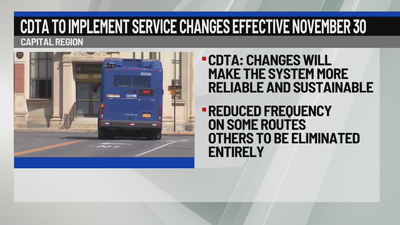 CDTA to implement service changes – NEWS10 ABC