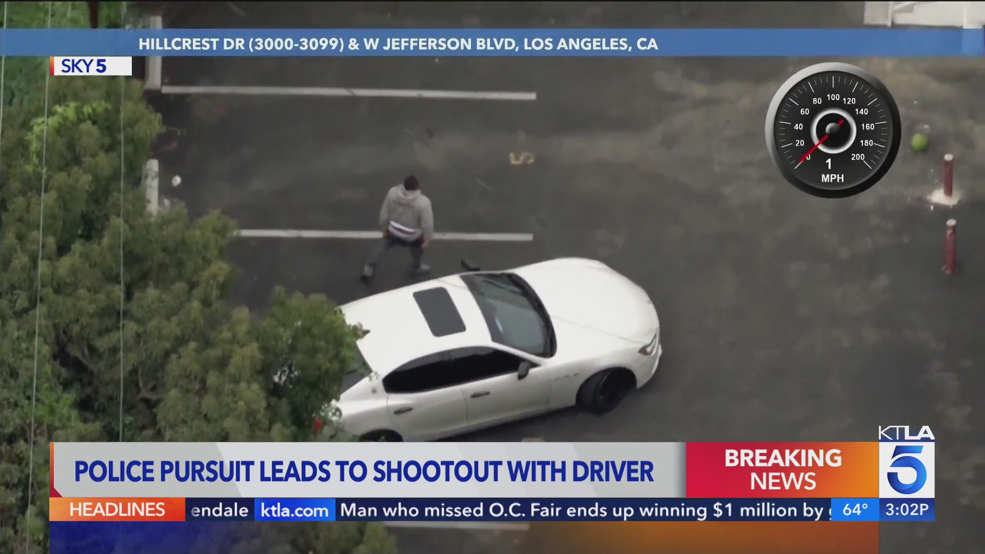 L.A. police shoot armed domestic violence suspect during pursuit – KTLA