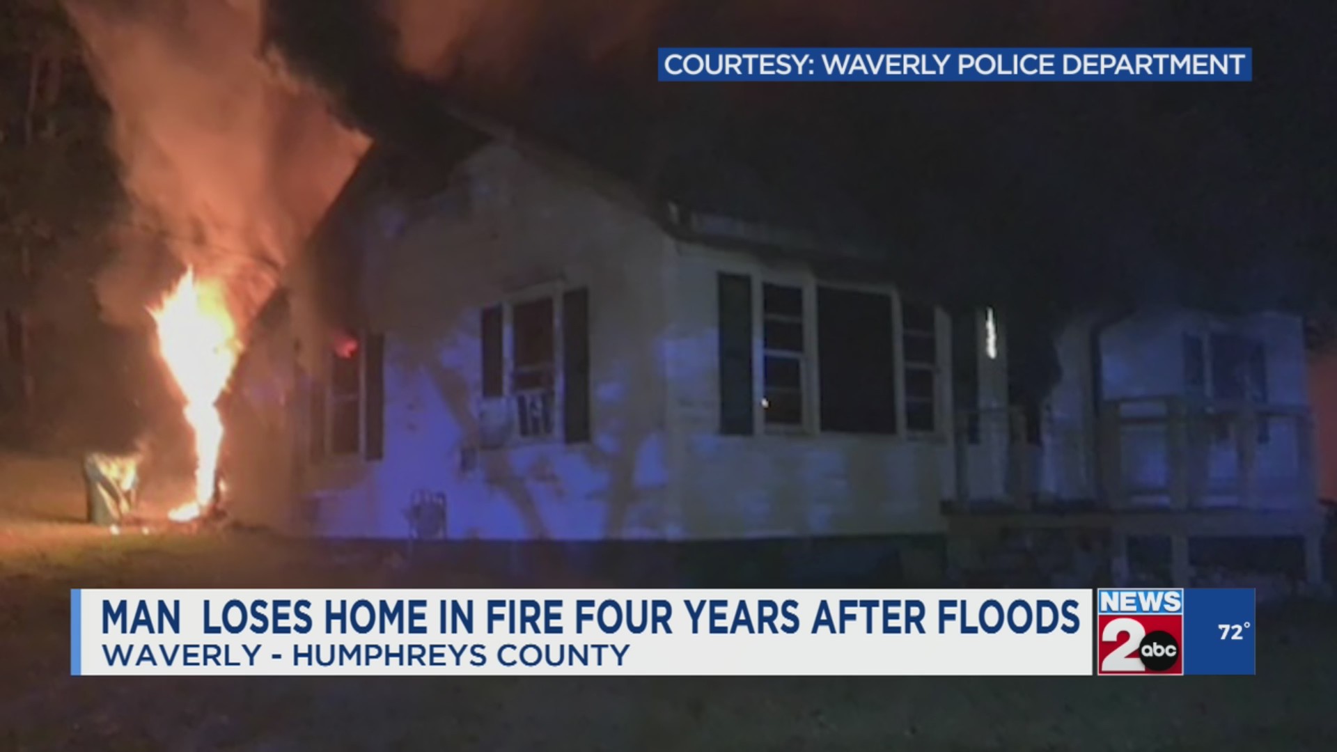 Man loses home in fire 4 years after floods – WKRN News 2