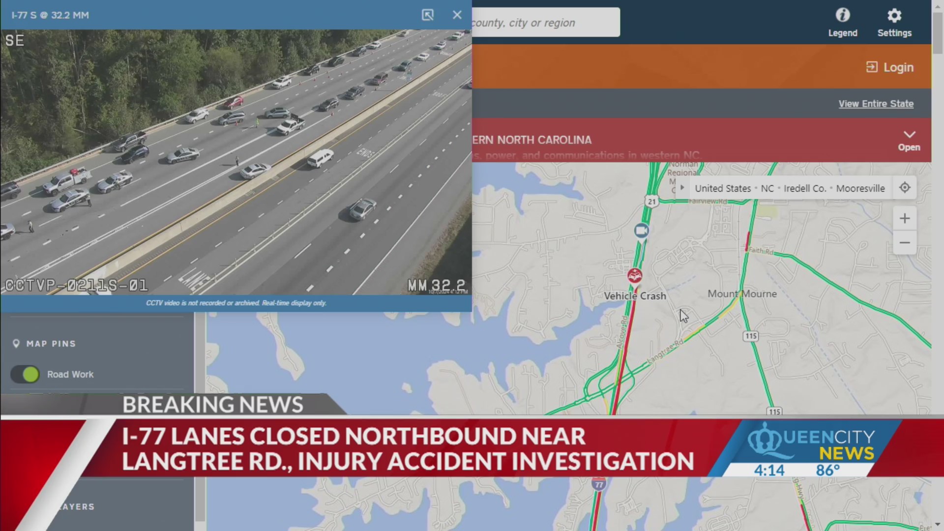 Crash on I-77 closes four lanes in southern Iredell County – Queen City ...