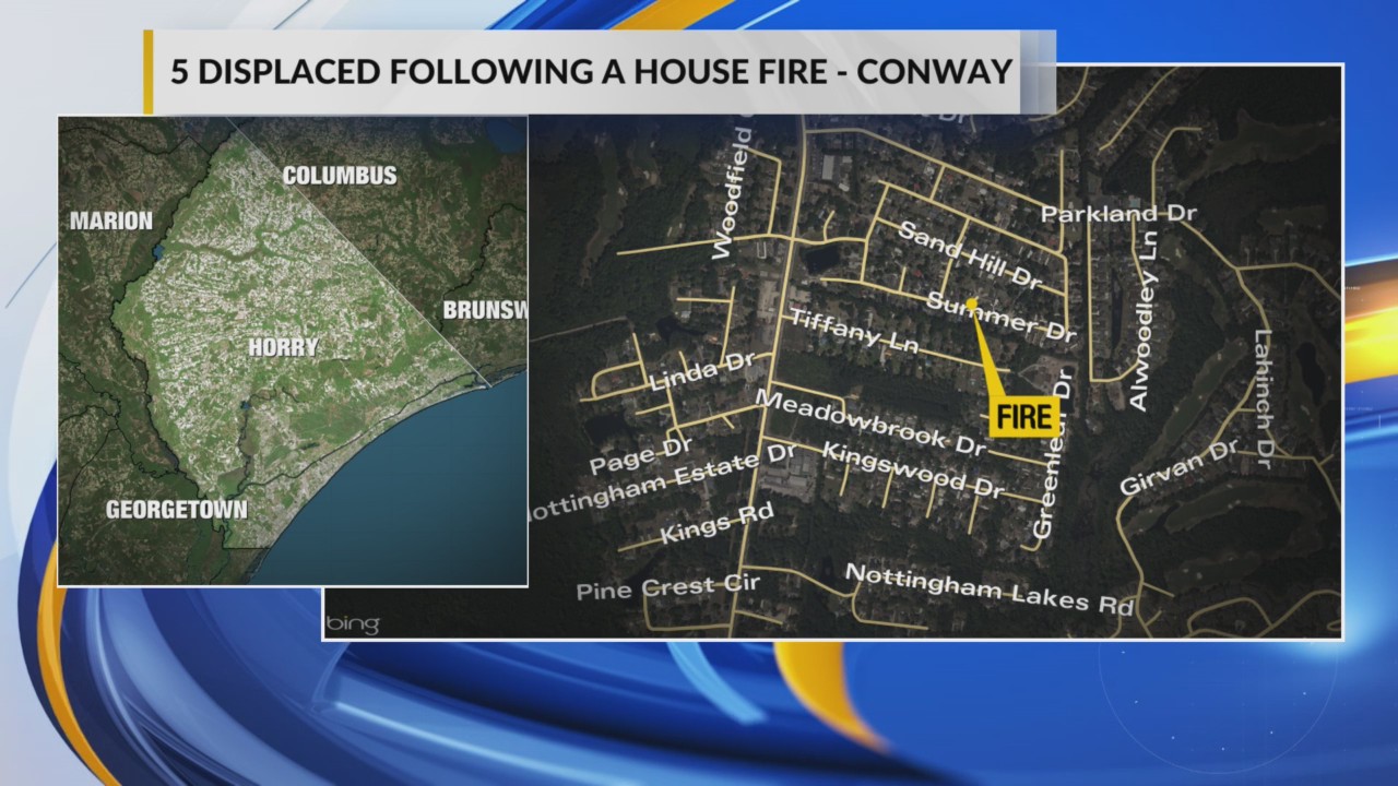 Early morning house fire near Conway leaves 5 displaced WBTW