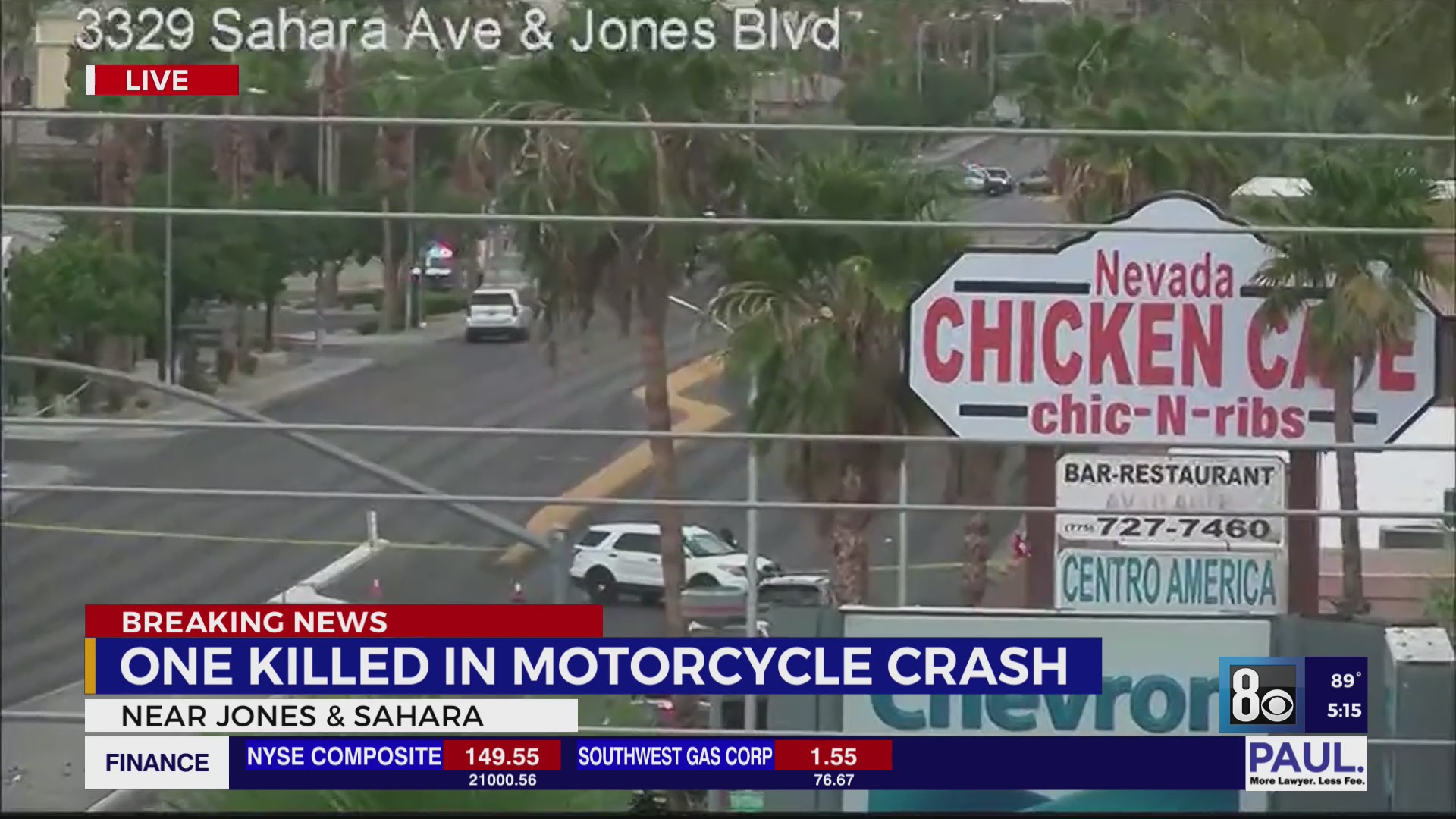 Motorcyclist dies after west Las Vegas valley crash – KLAS