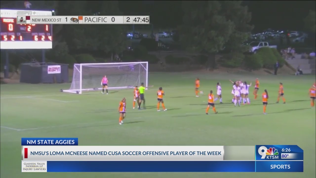 NMSU s Loma McNeese Named CUSA Soccer Offensive Player Of The Week nmsu-s-loma-mcneese-named-cusa-soccer-offensive-player-of-the-week