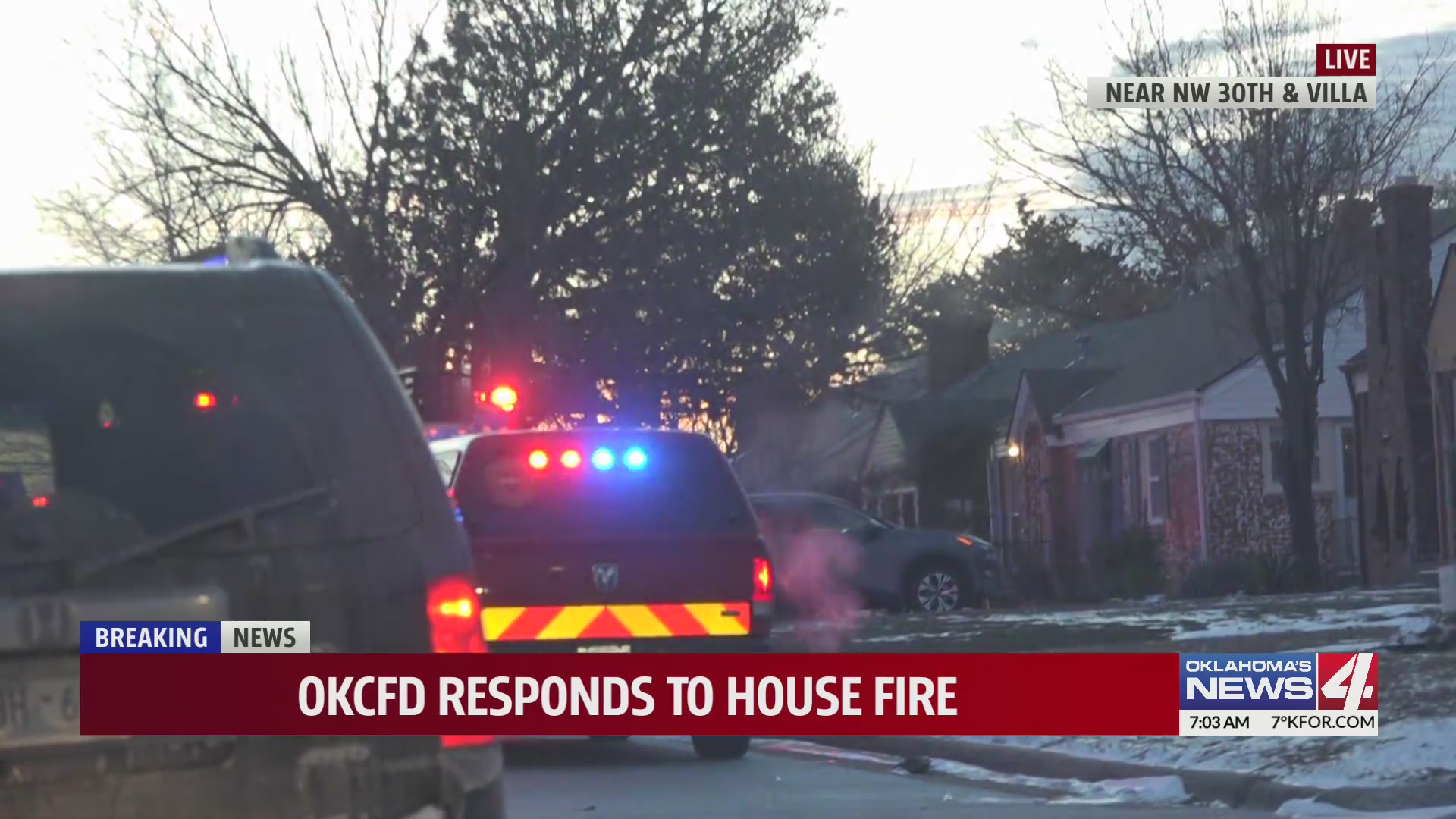 Fire crews respond to house fire in NW Oklahoma City – KFOR.com ...