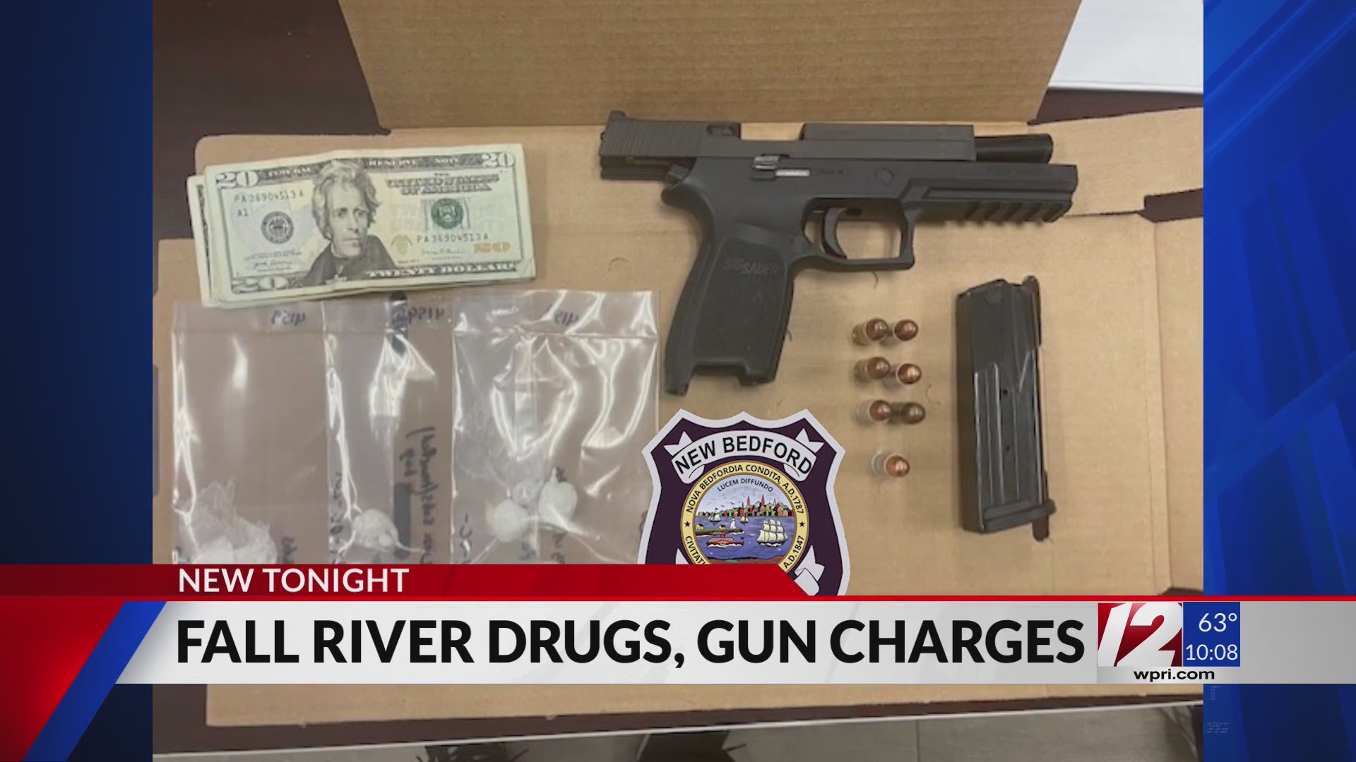 New Bedford man arrested on gun, drug charges – WPRI.com