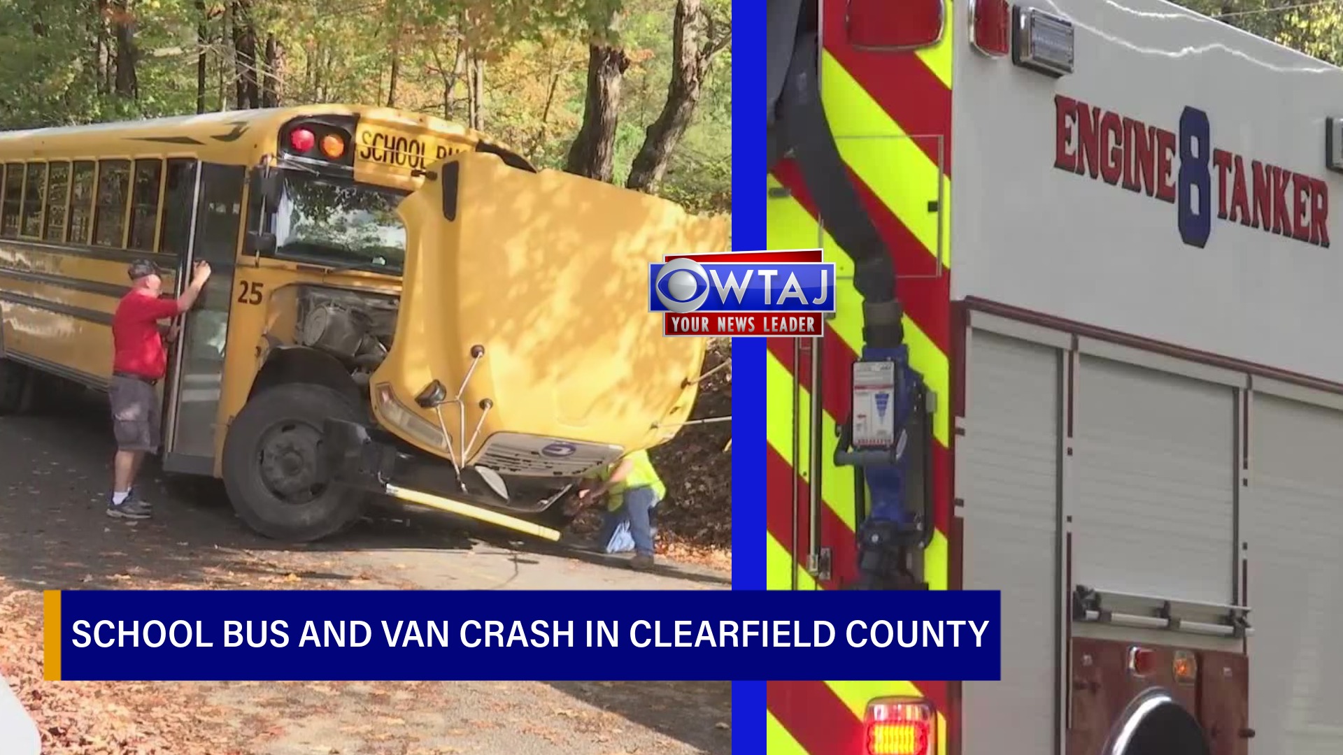 School bus and van crash in Clearfield County – WTAJ | Your News Leader