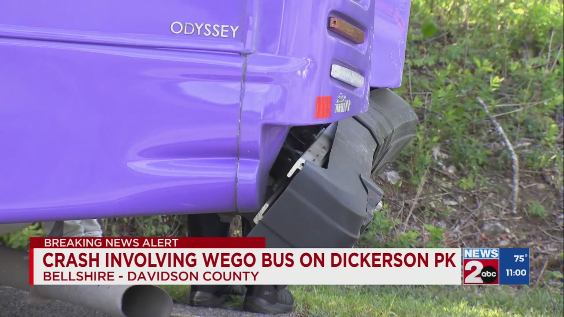 Crash involving WeGo bus on Dickerson Pike – WKRN News 2