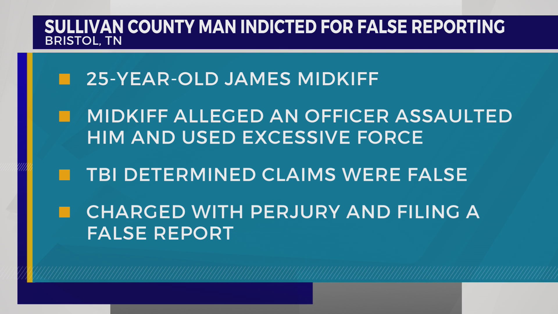 TBI: Sullivan Co. man indicted for falsely reporting sexual assault by ...