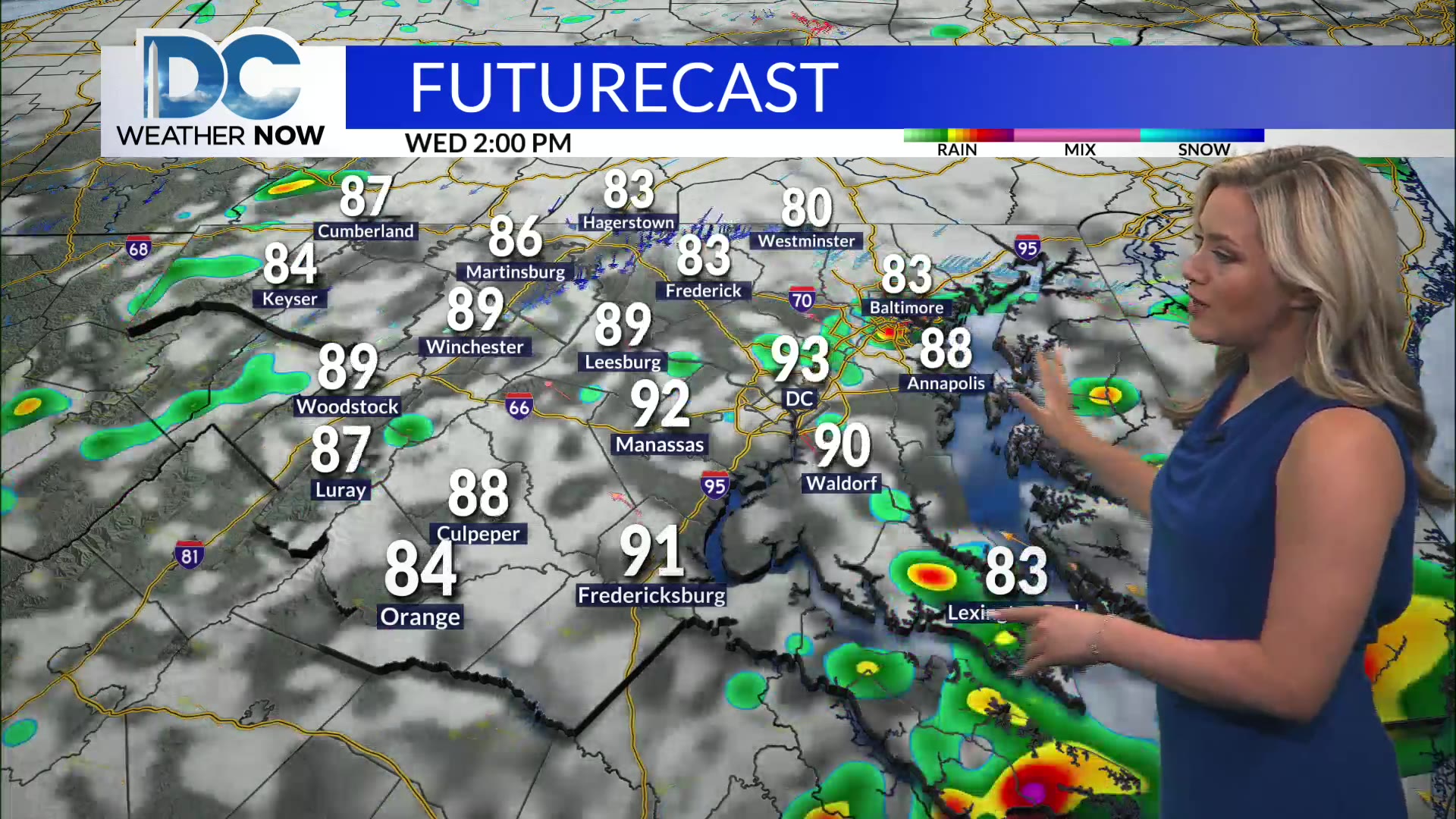 Weather: 80s and humid with scattered PM storms – DC News Now | DC ...