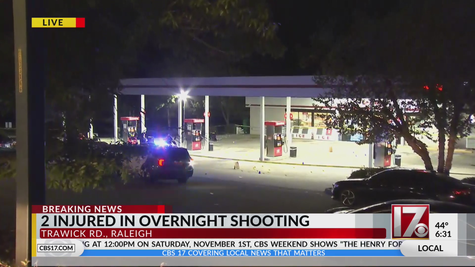 2 people shot at Speedway gas station in Raleigh, police say – CBS17.com