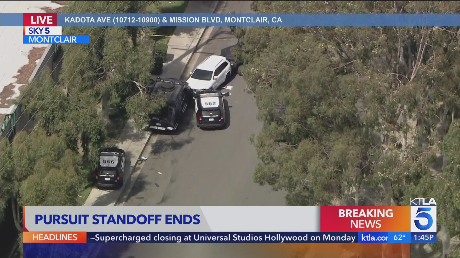 Law enforcement engages in standoff with domestic violence suspect in ...