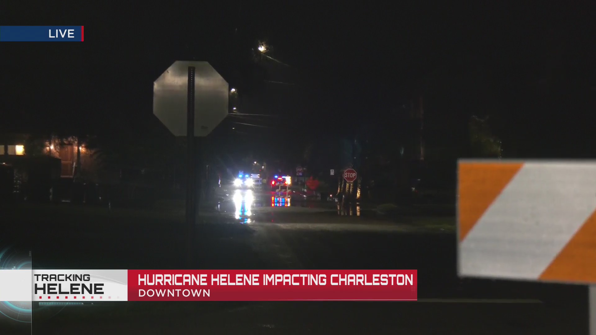 Heavy rain from Hurricane Helene causes downtown roads to flood – WCBD ...