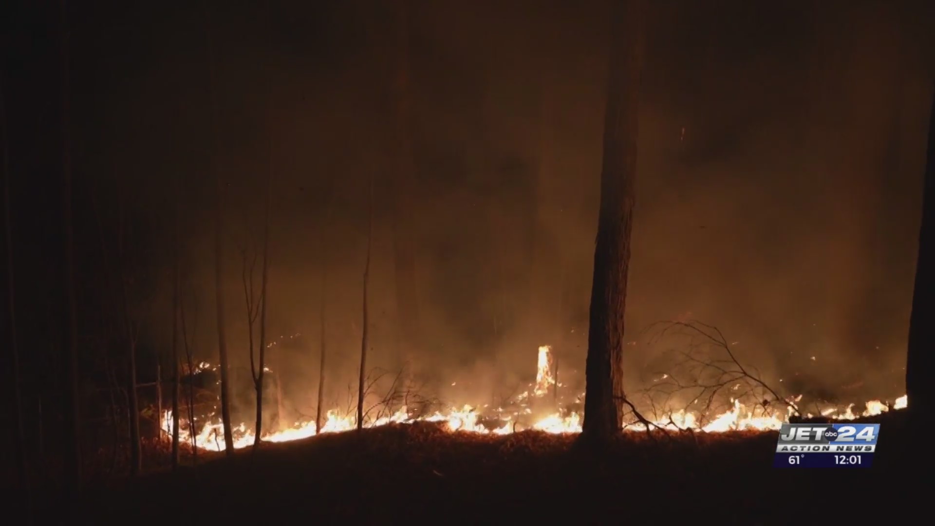 Crews fight large brush fire overnight leaving a path of destruction in ...