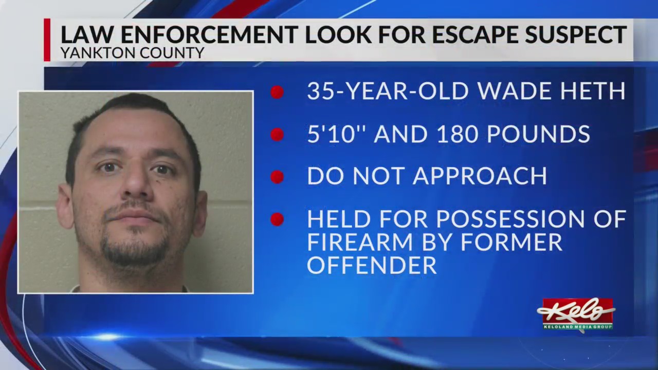 Yankton inmate escapes during work release – KELOLAND.com