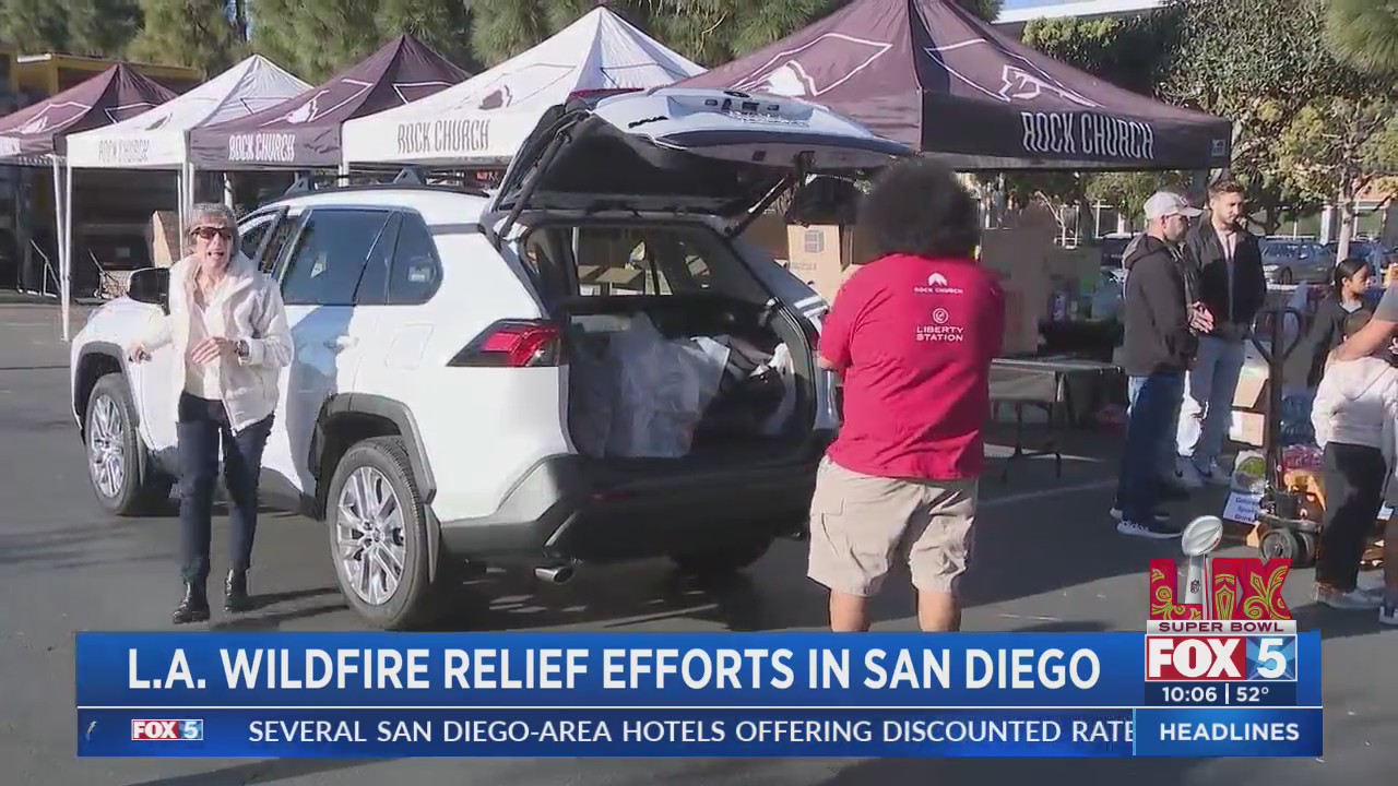San Diegans rally to support victims of Los Angeles fires – FOX 5 San ...