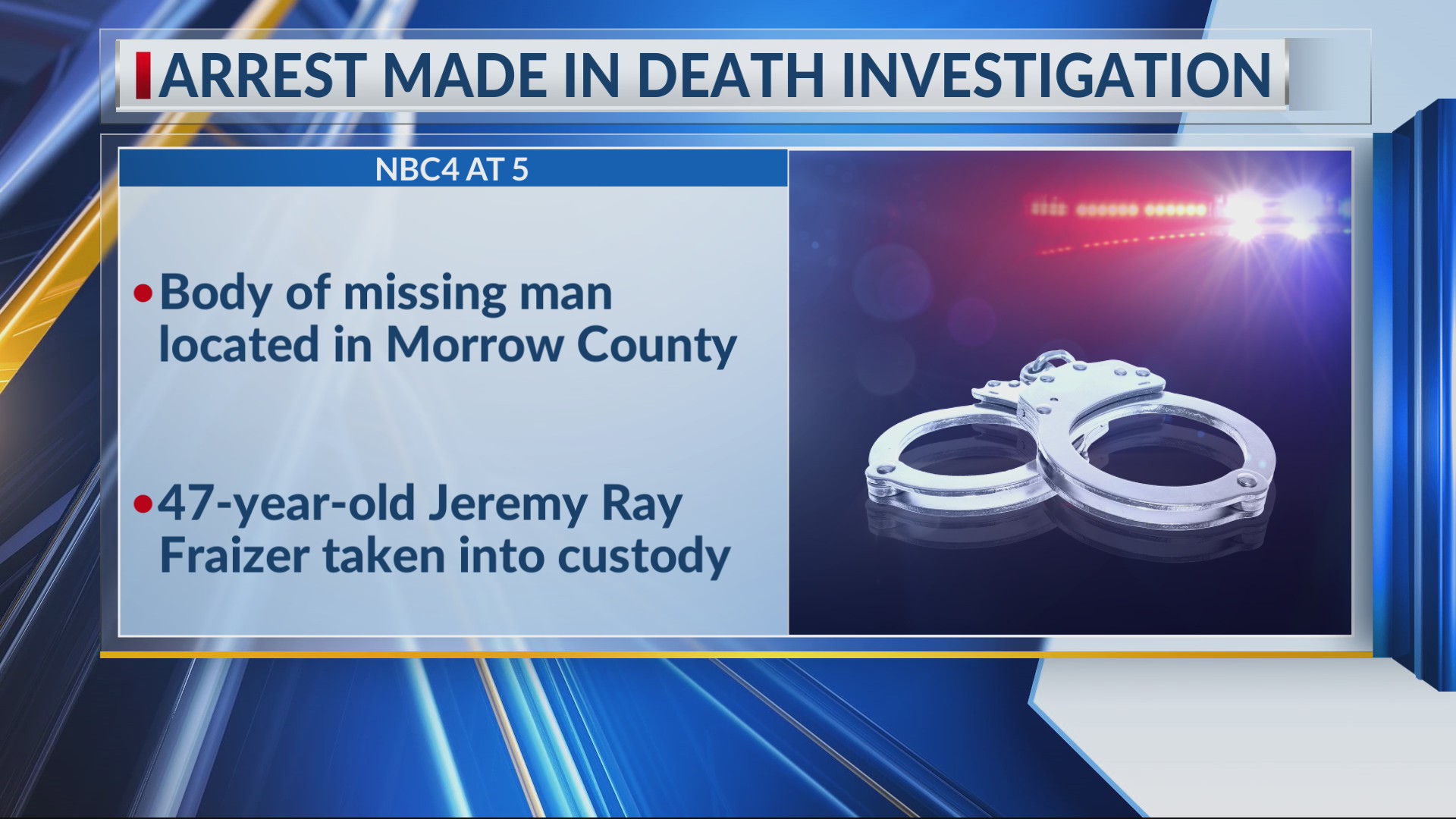 Arrest made in death investigation – NBC4 WCMH-TV
