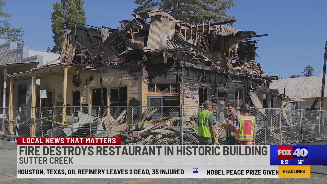 Fire destroys restaurant in historic Sutter Creek building – FOX40 News