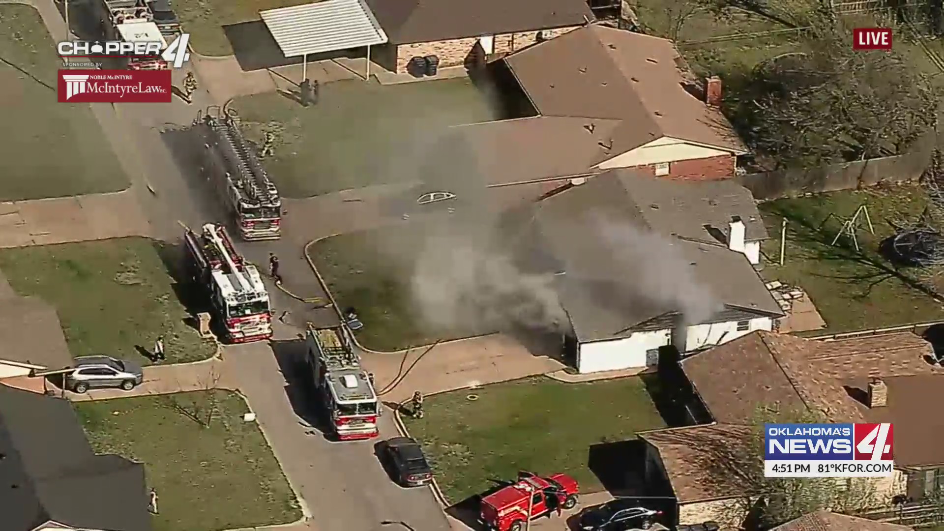 Firefighters respond to house fire in NW OKC – KFOR.com Oklahoma City