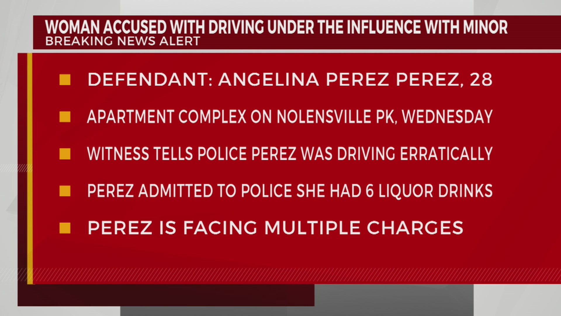 Woman accused of driving drunk with child in vehicle – WKRN News 2