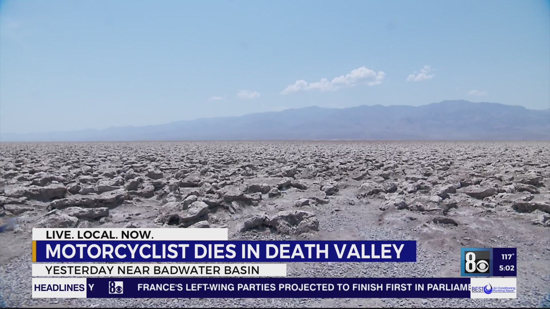 Motorcyclist dies from heat exposure in Death Valley after record ...