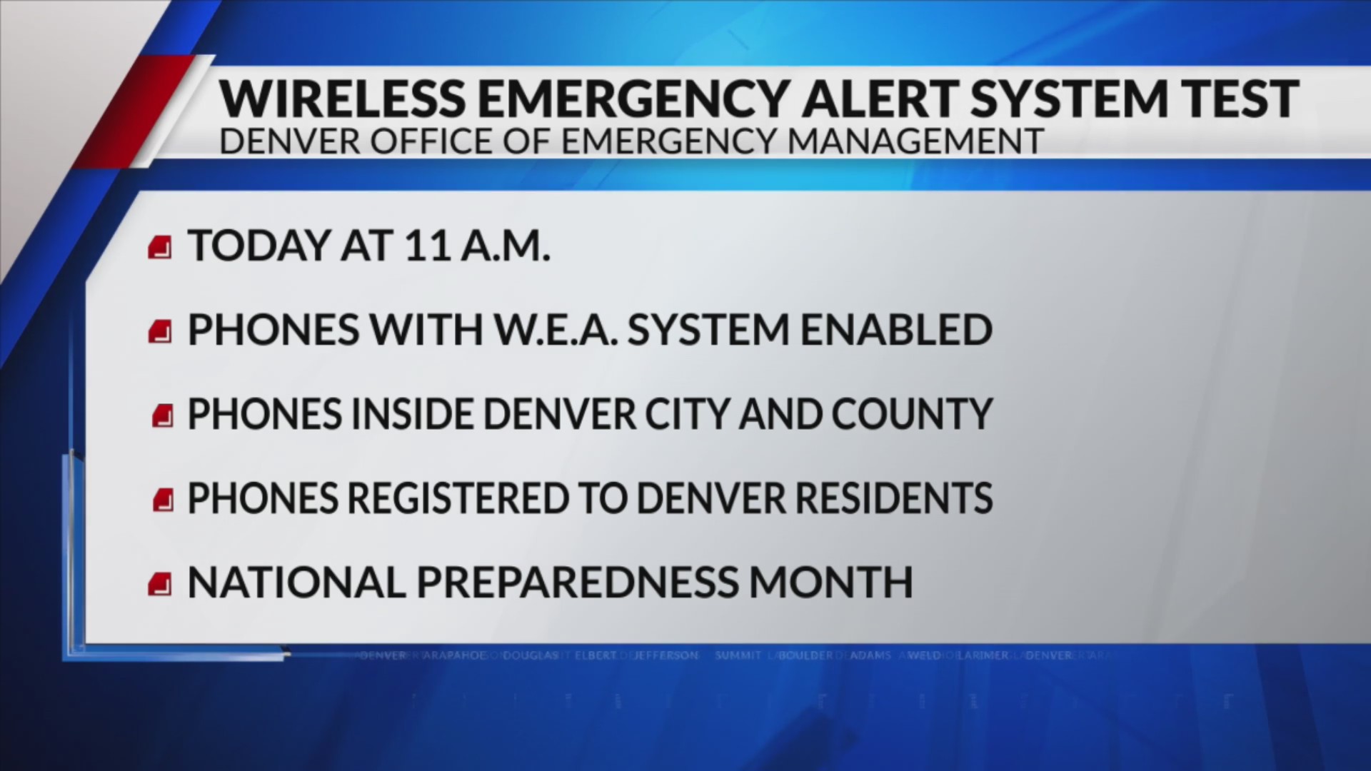 Denver to test Wireless Emergency Alert system – FOX31 Denver